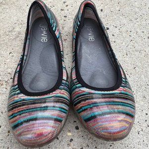 Stripe Knit Ballet Javi Flat Shoes